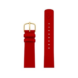 Arne Jacobsen Uhr - Rotes Lederarmband
